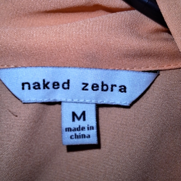 Elegant Coral Naked Zebra Sleeveless Romper In A Size Medium. EUC - Picture 2 of 10